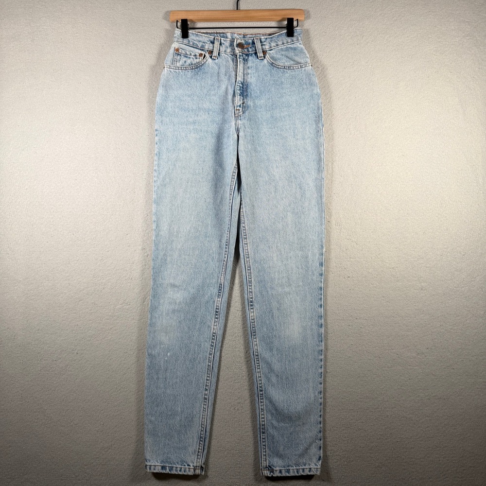Vintage Levis 512 Slim Fit Tapered Leg Jeans Light Wash USA Made 9 Long 1995